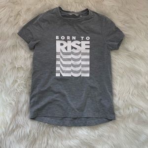 “Born To Rise” Athleta Dry-Fit Athletic Tee-shirt Size XXS
